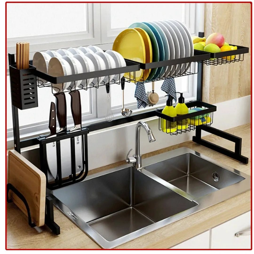 Organizator chiuveta pentru uscat vasele, otel inoxidabil