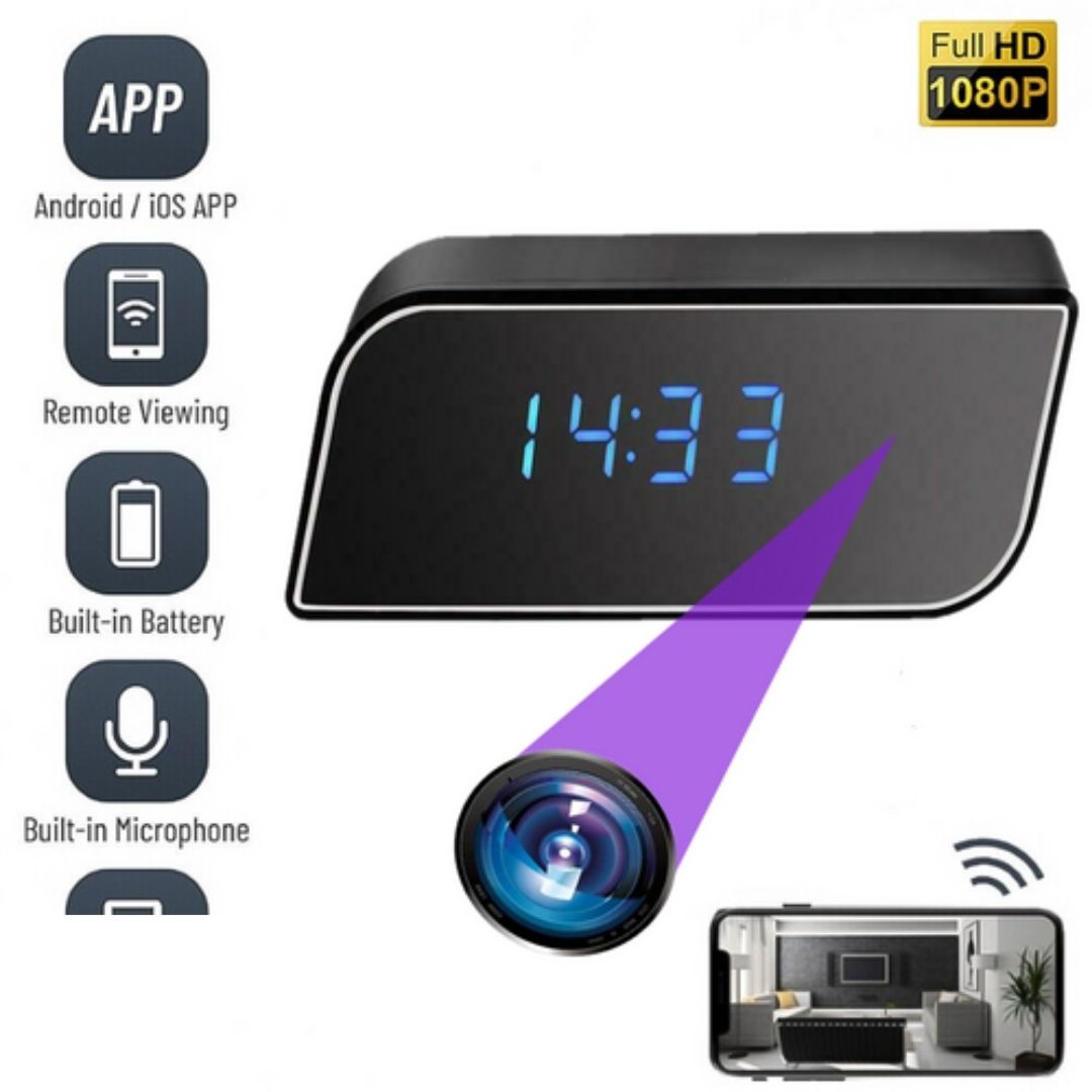 Camera WI-FI ascunsa in ceas desteptator
