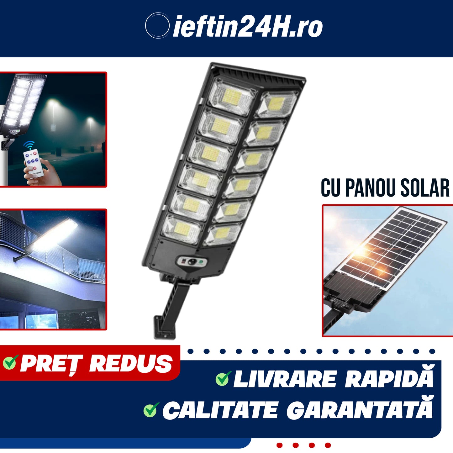 Lampa solară stradală 3000W W789B-6