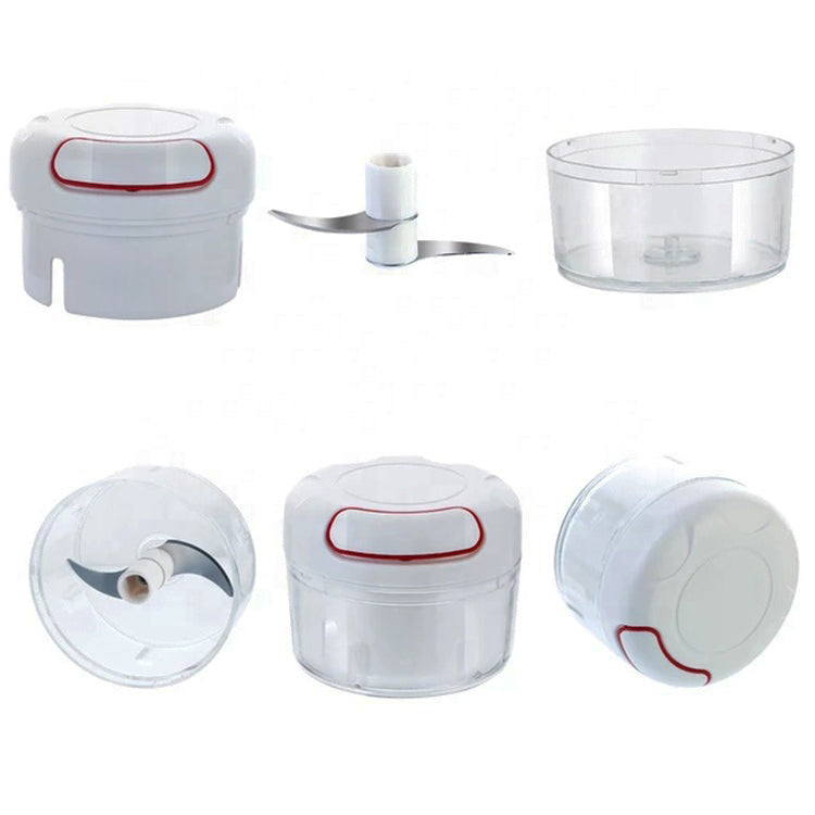 Tocator Manual cu Snur pentru Legume si Fructe - Mini Chopper Compact si Rapid