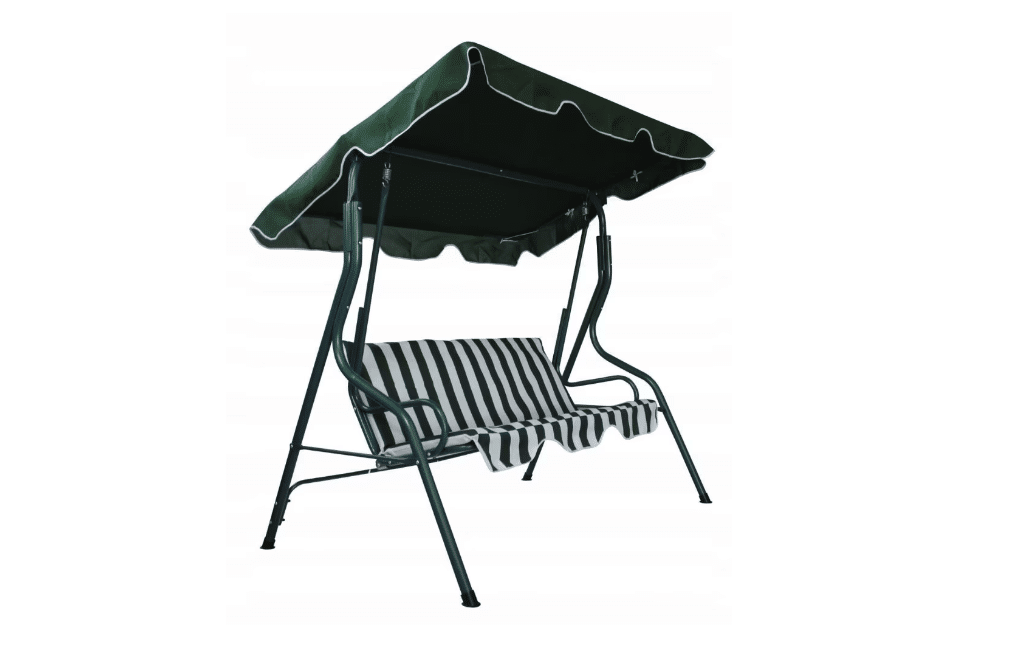 Balansoar gradina jrh , acoperiș reglabil, 175x110x150cm, verde – ideal pentru relaxare în aer liber