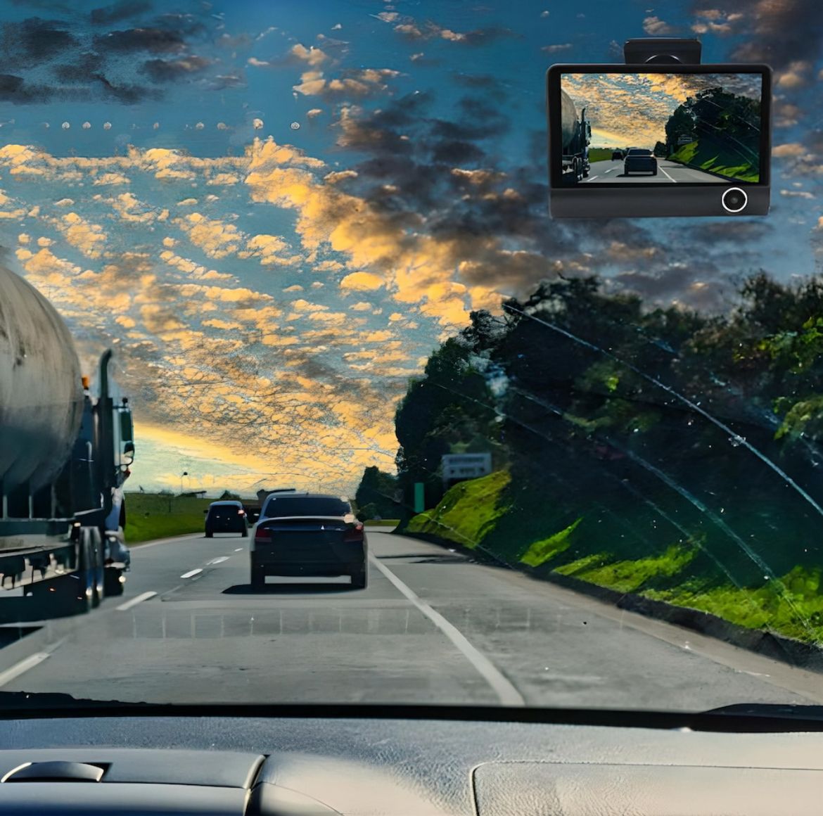 Cameră Video FULL HD Auto Triplă Fata/Spate/Interior