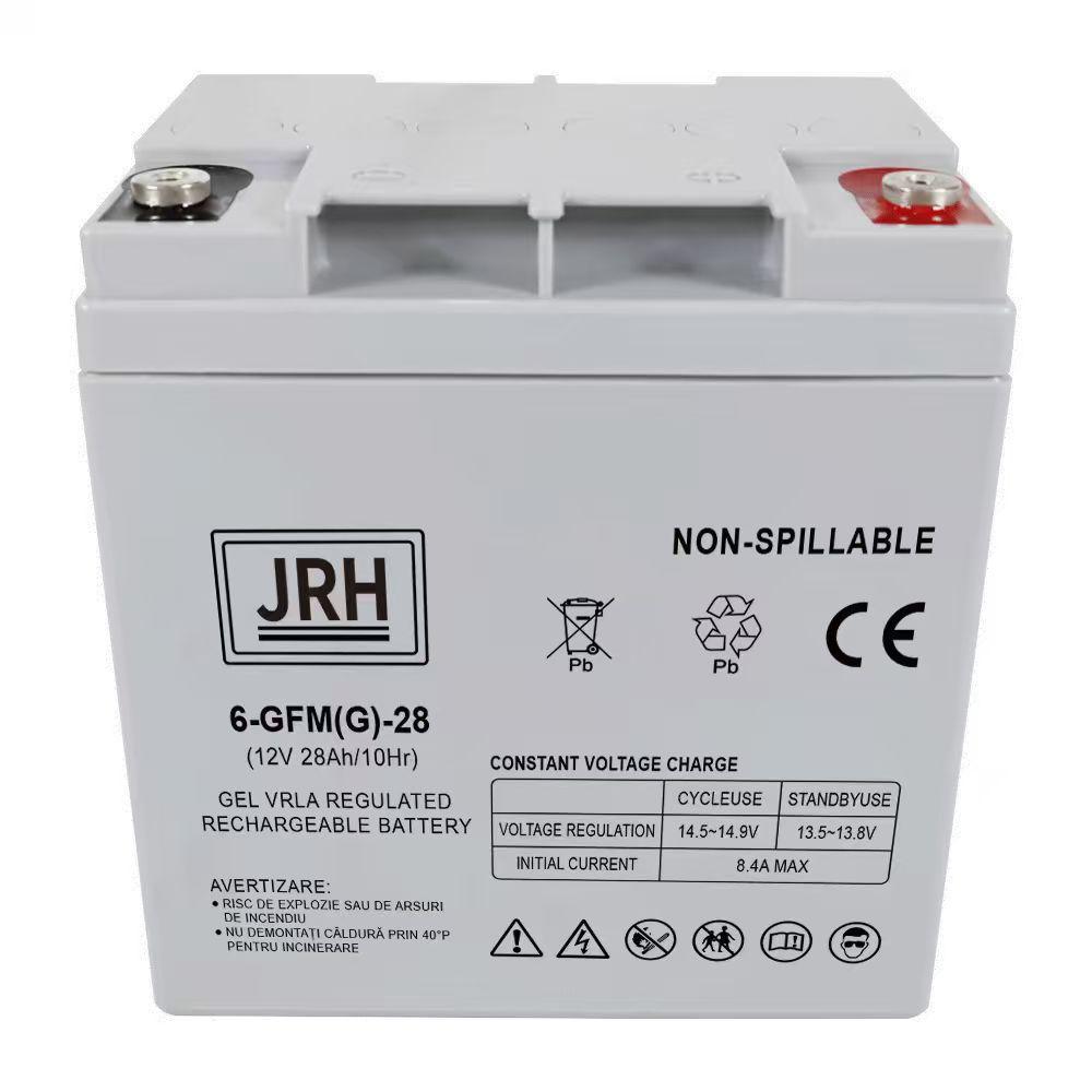 Acumulator GEL JRH 12V 28Ah VRLA – UPS, Alarme, Sisteme Solare