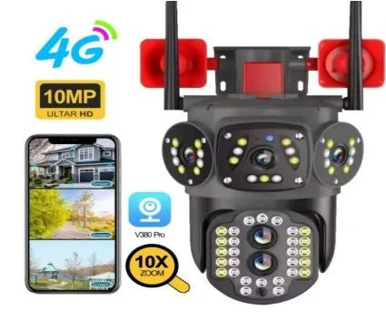 Camera Tripla cu 2 Alarme, WIFI