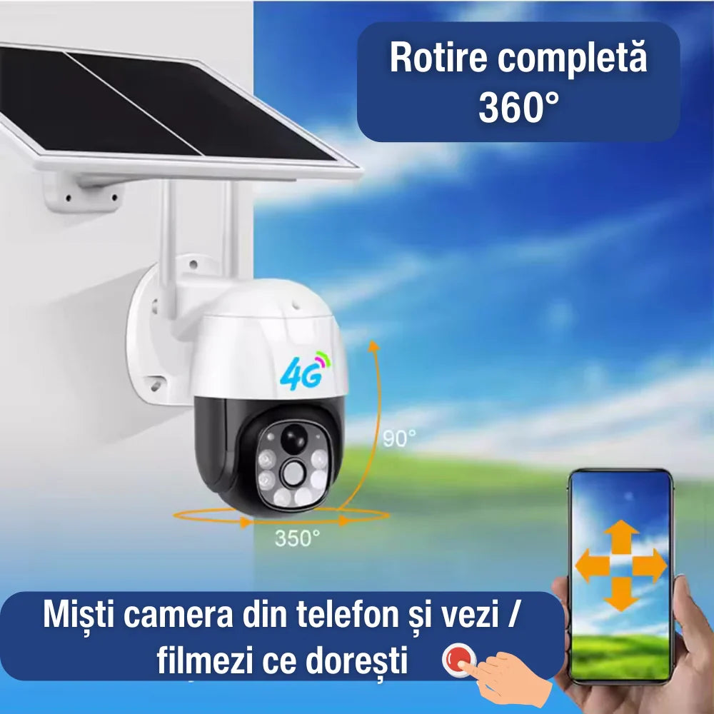 Camera Supraveghere LENSO 4G + CARD 64GB