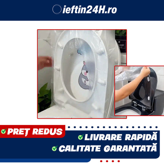 Set 50 De Huse Igienice Pentru Colac De Toaleta