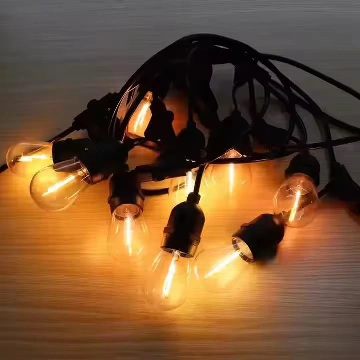 Ghirlandă LED Exterior 10m, IP65, Priză, Conectabilă