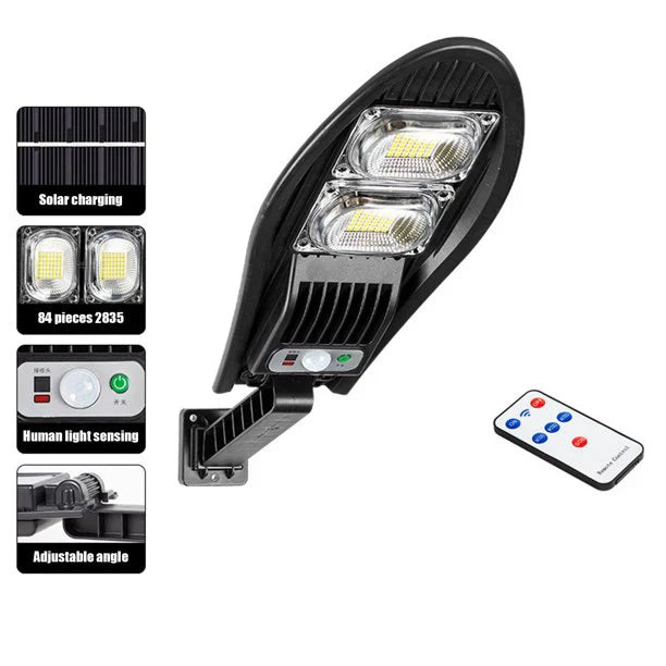 SET 5x Lampa Stradala 1200W, Incarcare Solara