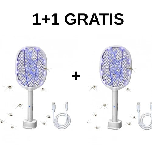 1+1 GRATIS Paleta electrica anti-insecte, incarcare USB