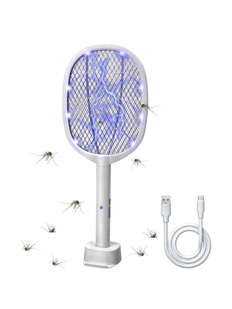 1+1 GRATIS Paleta electrica anti-insecte, incarcare USB