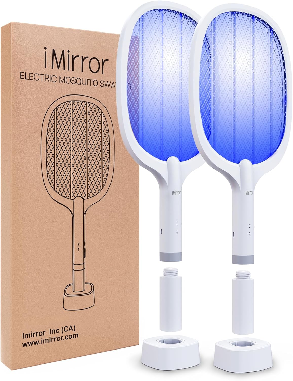 1+1 GRATIS Paleta electrica anti-insecte, incarcare USB