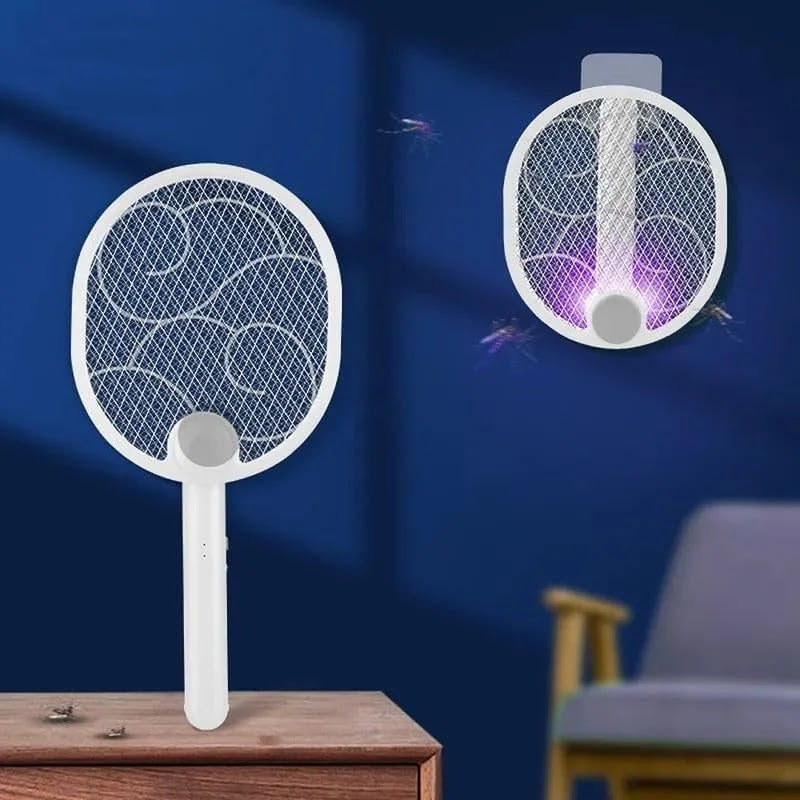 1+1 GRATIS Paleta electrica anti-insecte, incarcare USB
