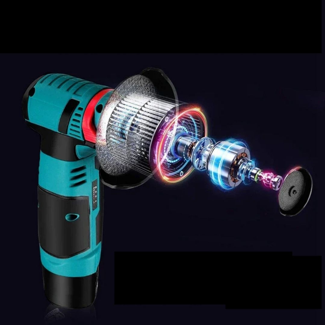 Mini Polizor Unghiular Flex Electric 36V cu 2 Acumulatori, 5 Discuri Incluse
