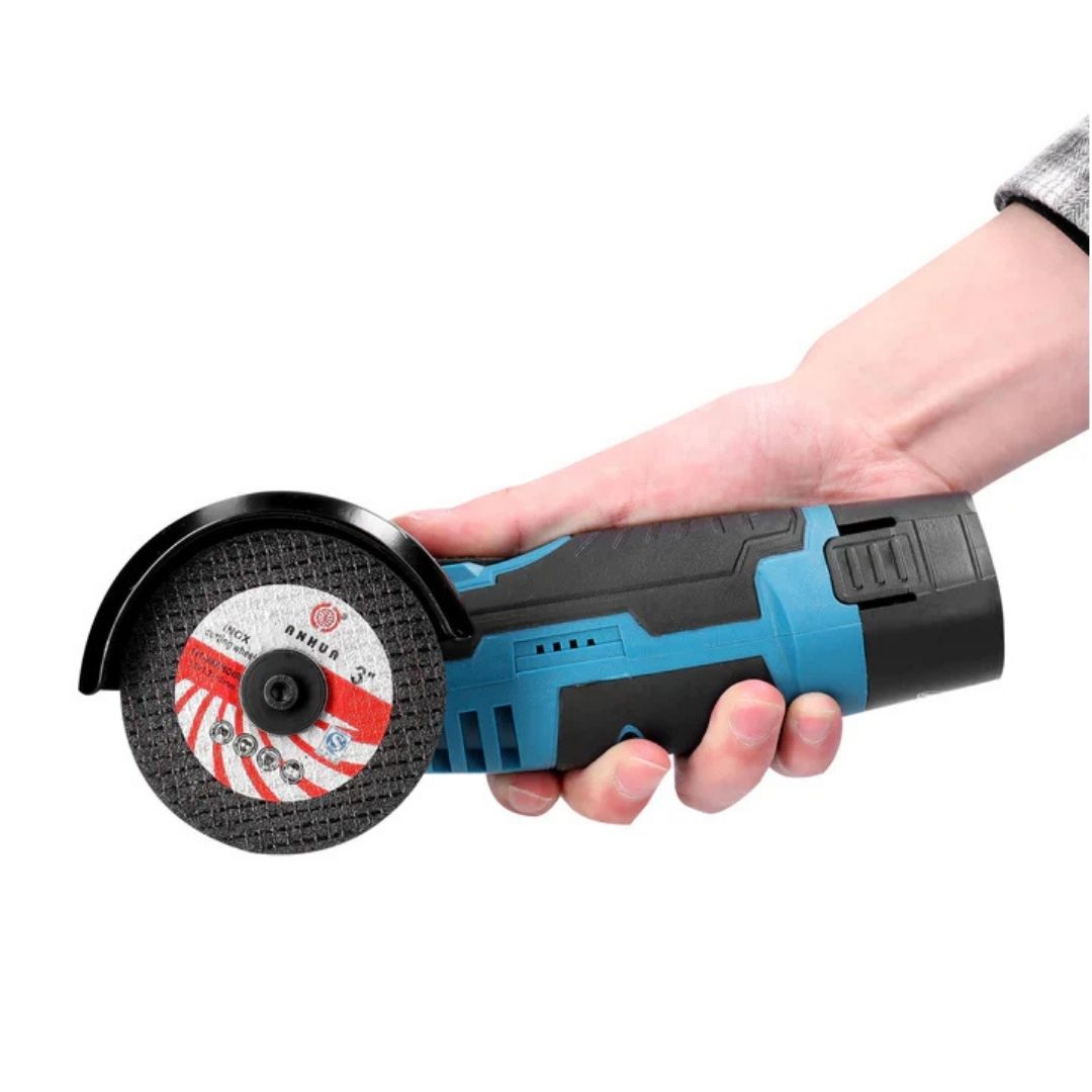 Mini Polizor Unghiular Flex Electric 36V cu 2 Acumulatori, 5 Discuri Incluse
