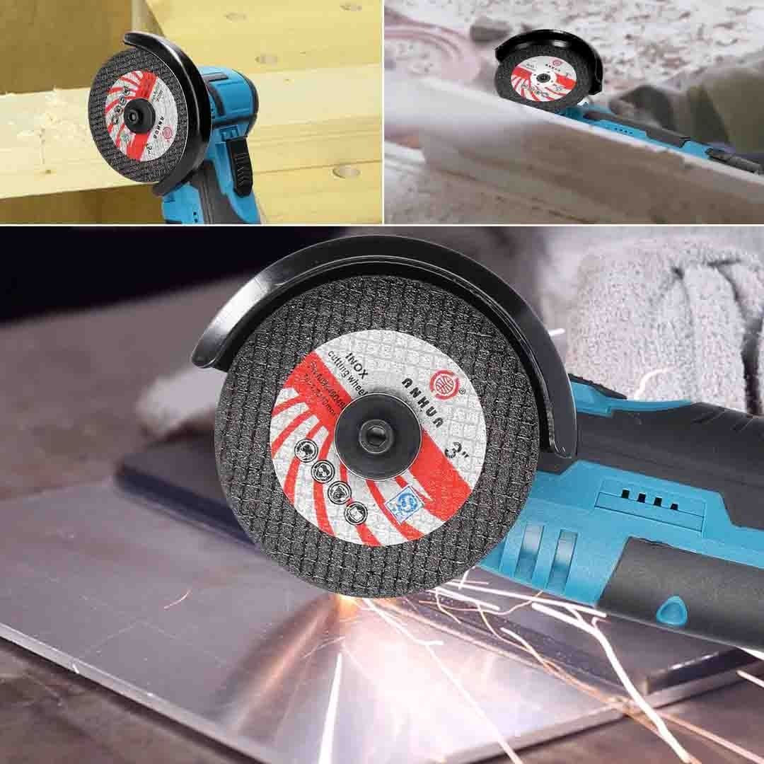 Mini Polizor Unghiular Flex Electric 36V cu 2 Acumulatori, 5 Discuri Incluse