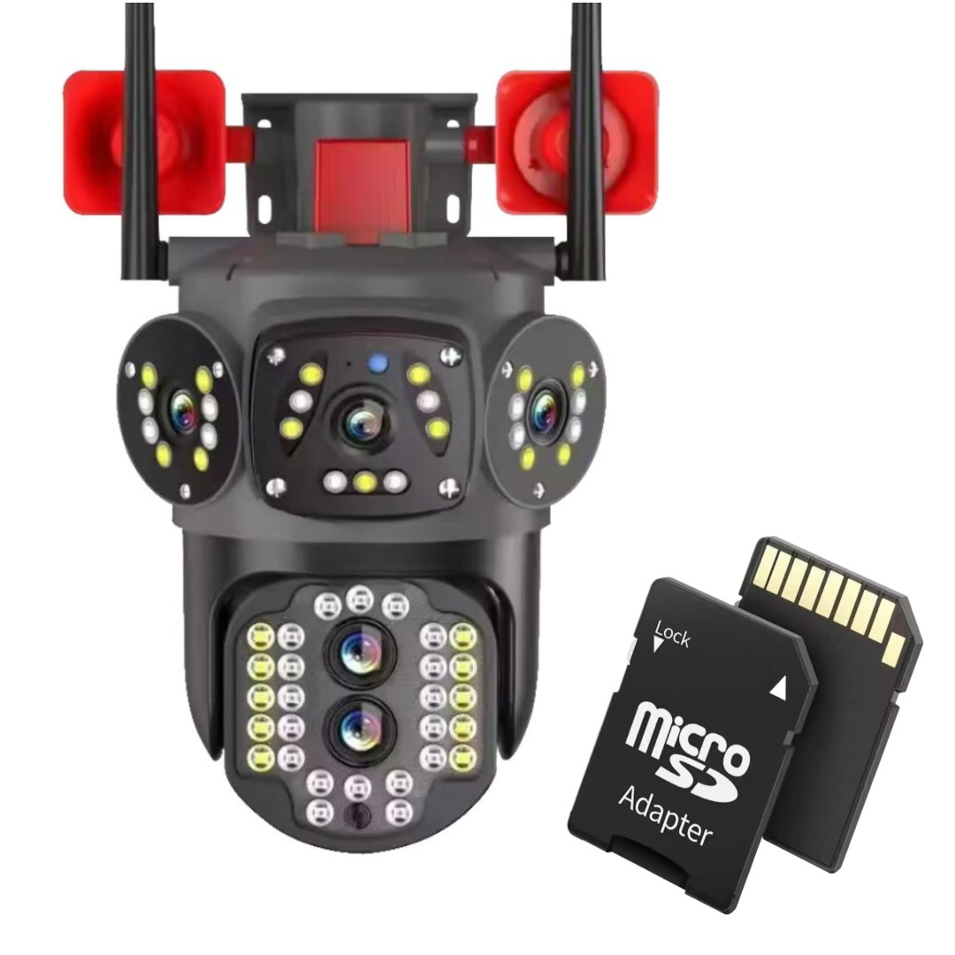 Camera Tripla cu 2 Alarme, Wi-fi