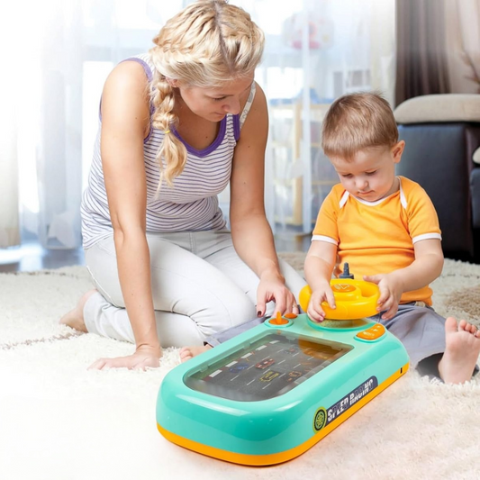 Volan Interactiv Copii Nave Spatiale 3-6 Ani - Jucarie Educativa cu Sunete si Functii USB