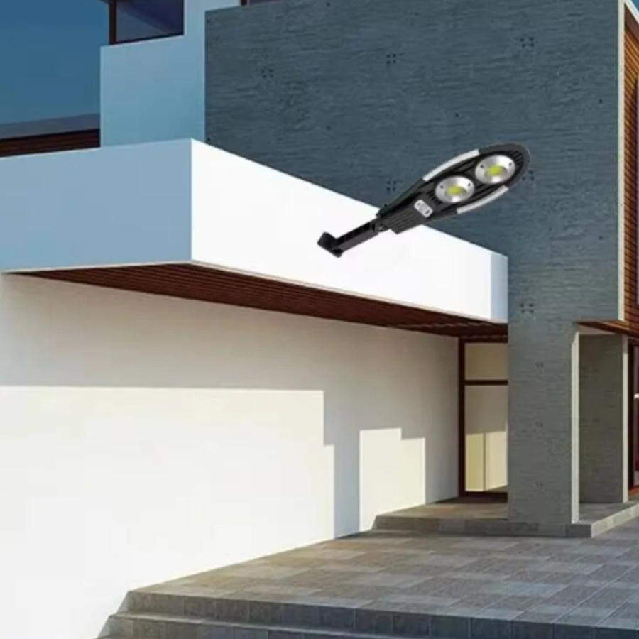 Lampa Solara 150W cu 60 LED COB, Senzor Miscare, 3 Moduri Iluminare, Telecomanda, IP65, Autonomie pana la 12h, Iluminat Exterior pentru Curte si Gradina