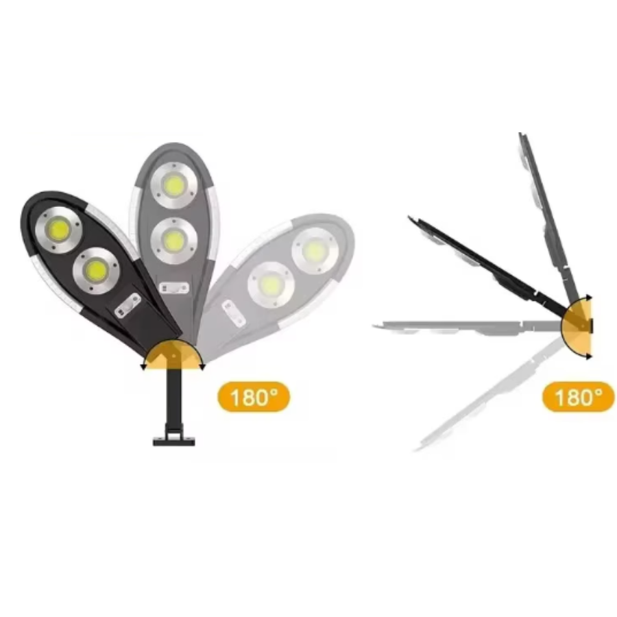 Lampa Solara 150W cu 60 LED COB, Senzor Miscare, 3 Moduri Iluminare, Telecomanda, IP65, Autonomie pana la 12h, Iluminat Exterior pentru Curte si Gradina