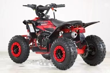 Atv 49cc rosu jrh 2 timpi benzina porniere electrica