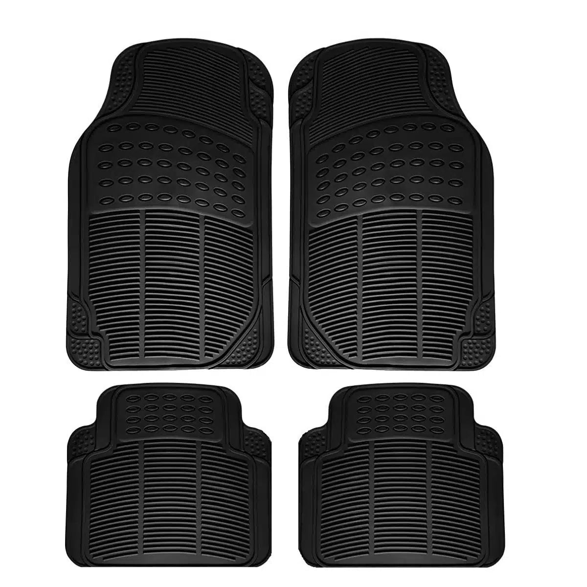 Set 4 covorase auto, PVC, Negru universale cu instalare rapida