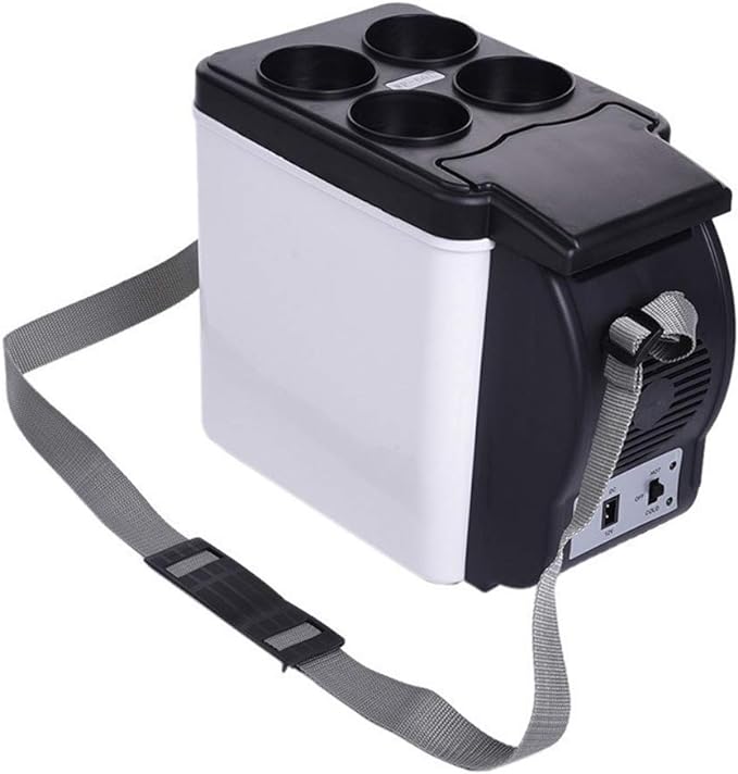 Frigider auto, 6L 12V Mini Frigider electric Încălzitor Frigider portabil Frigider pentru călătorii, camping, picnic