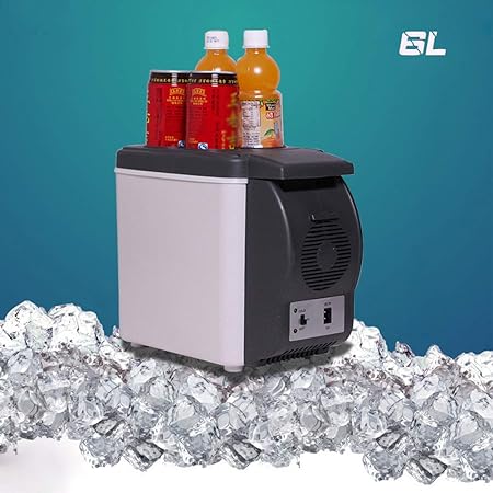Frigider auto, 6L 12V Mini Frigider electric Încălzitor Frigider portabil Frigider pentru călătorii, camping, picnic