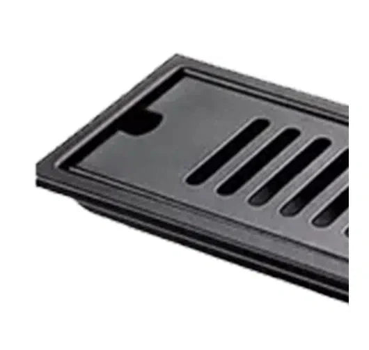Sistem de scurgere rectangular, otel inoxidabil 304, 40x10cm, drenaj rapid, deodorant negru