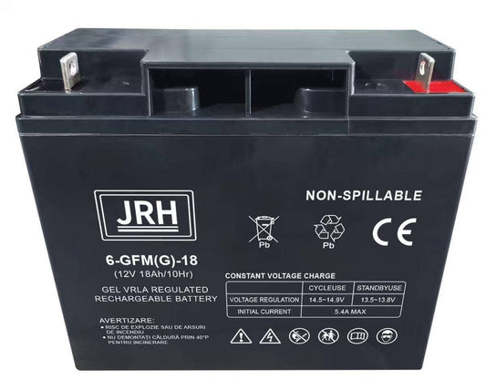 Acumulator GEL JRH 12V 18Ah – Putere fiabilă, fără întreținere