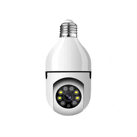 Camera WiFi Tip Bec 355° Full HD cu Unghi Panoramic, Senzor de Miscare și Functie Audio Bidirecționala