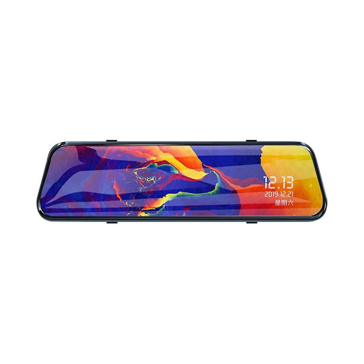 9.66inch 1080p Dual Lens Touchable Screen Car Recorder With Back-up Camera Function Hd Night Vision