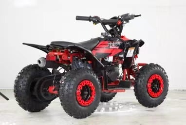 Atv 49cc rosu jrh 2 timpi benzina porniere electrica