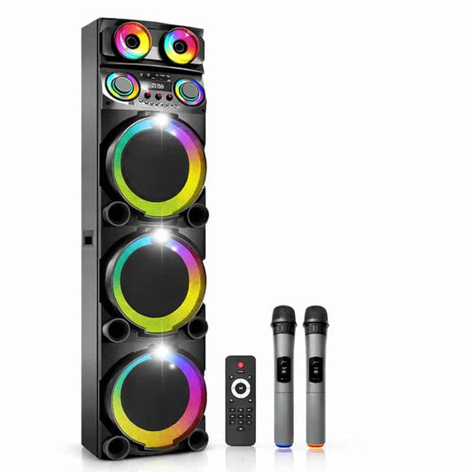 Boxă Portabilă JRH Bluetooth  3 × 12inch , 2 microphone wireless