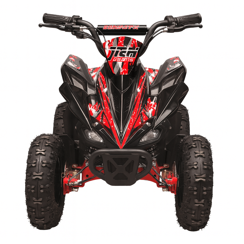 Atv electric 800W, viteza limitata de 25 km/h, Automată, rosu