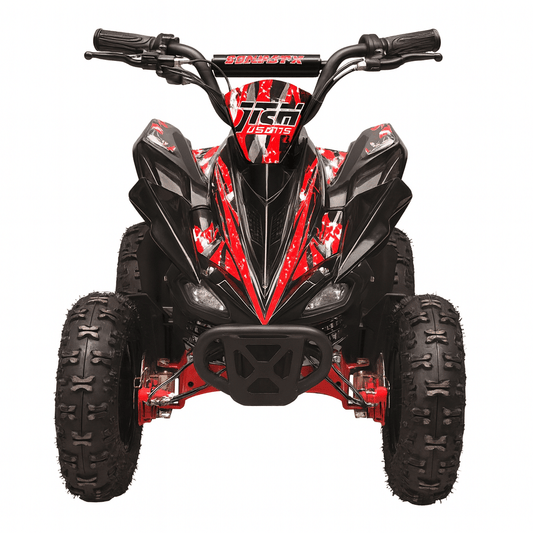 Atv electric 800W, viteza limitata de 25 km/h, Automată, rosu