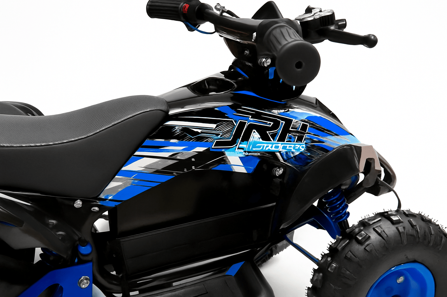 Atv electric 800W, viteza limitata de 25 km/h, Automată, albastru
