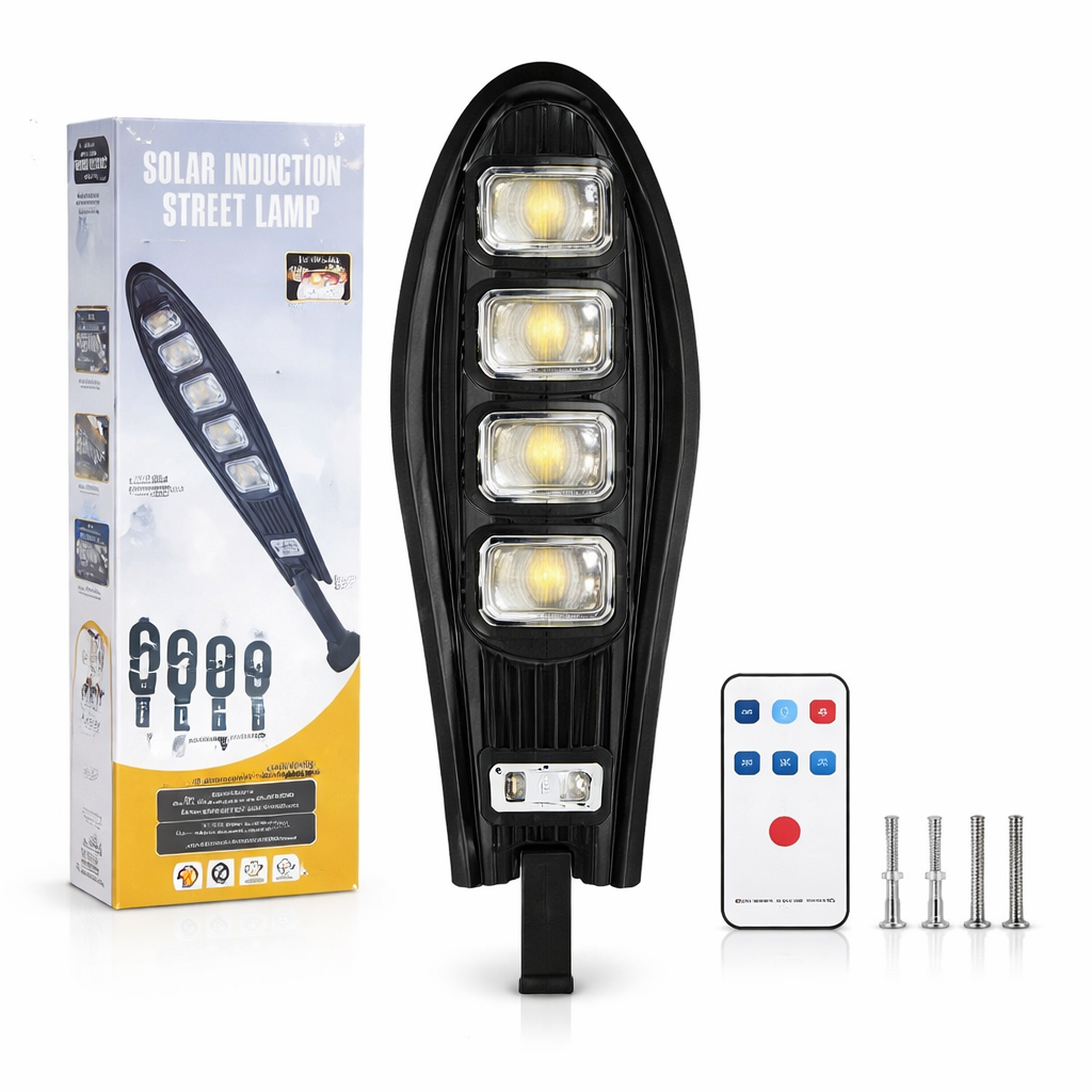SET 5x Lampa Stradala 1200W, Incarcare Solara