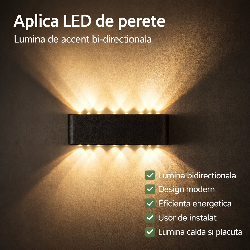 SET 8 LAMPI BIDIRECTIONALE 12 LED