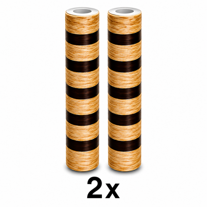 Tapet Autoadeziv Stil Riflaj – Role PVC 300x45 cm, Textură Lemn