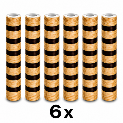 Tapet Autoadeziv Stil Riflaj – Role PVC 300x45 cm, Textură Lemn