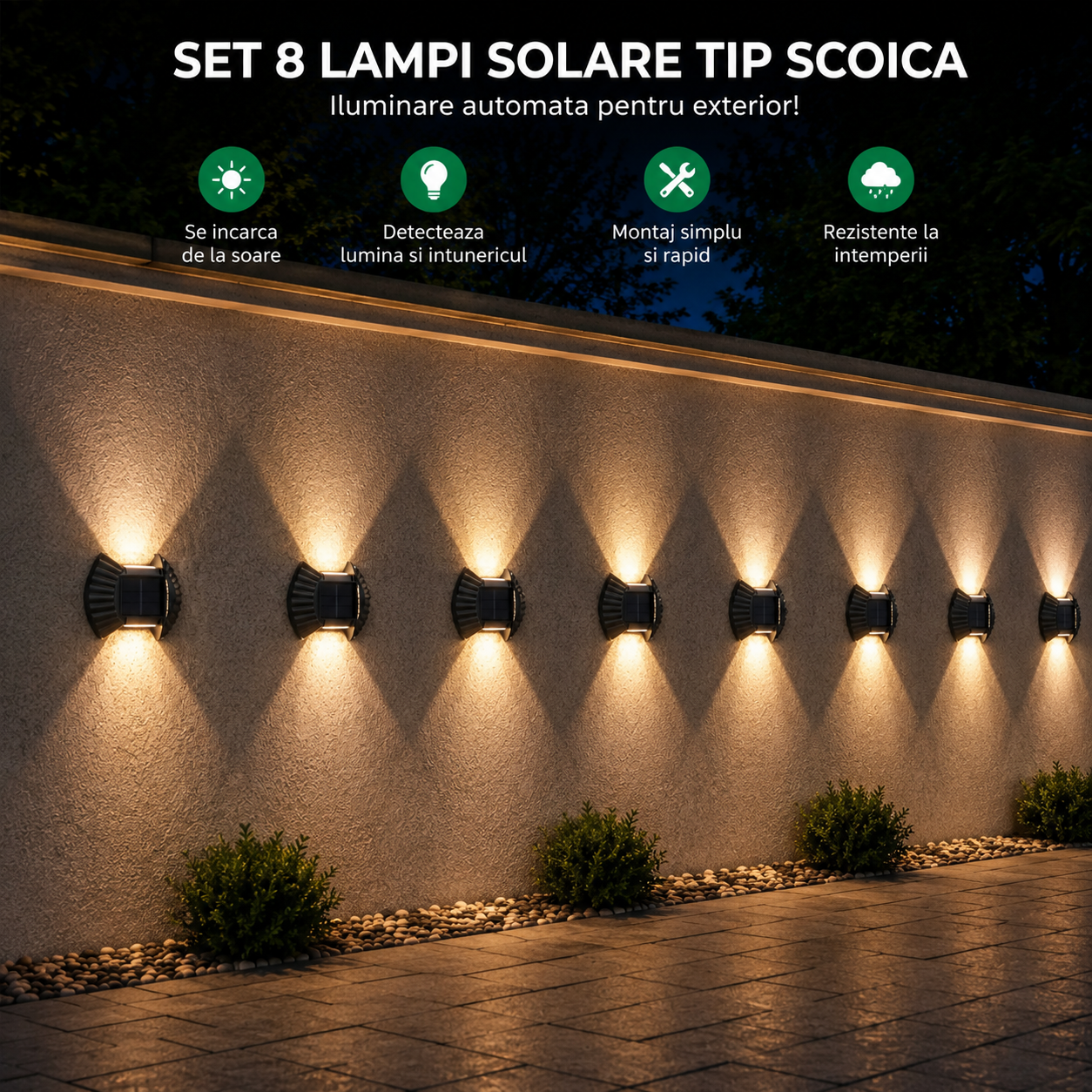 SET 8 LAMPI SOLARE SCOICA