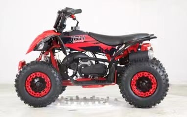 Atv 49cc rosu jrh 2 timpi benzina porniere electrica