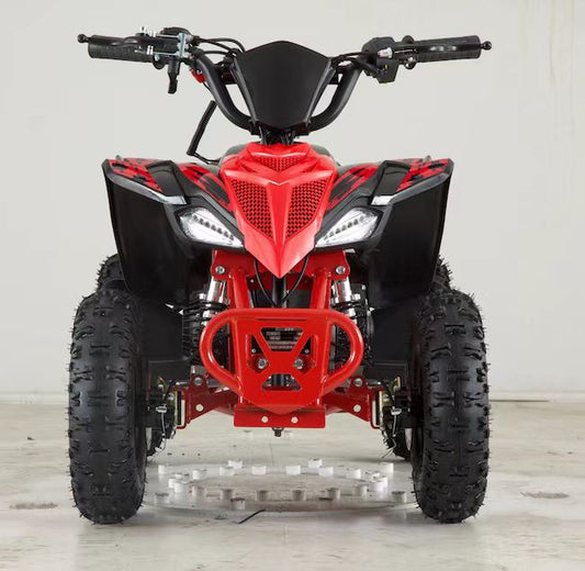 Atv 49cc rosu jrh 2 timpi benzina porniere electrica