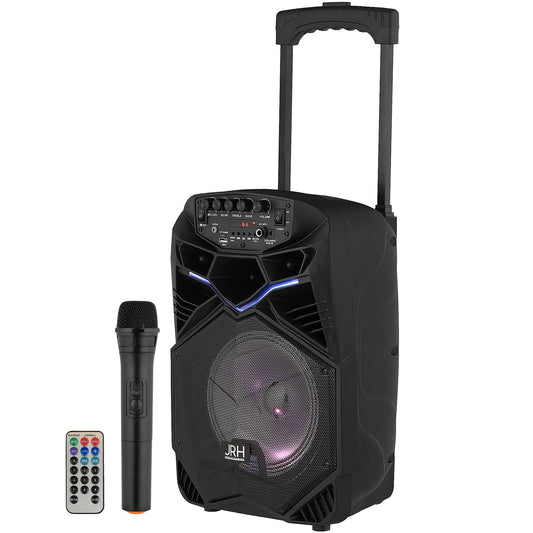 Boxa tip troler JRH A85, 300 W, USB, Microfon wireless Telecomanda