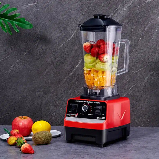 Blender Profesional de bucatarie 2 in 1, 2.L, motor din cupru, 15 viteze