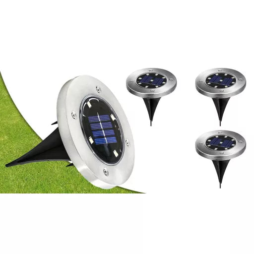 Set 4 Lampi Solare cu 8 Leduri