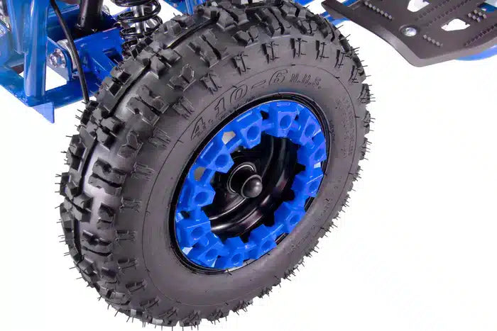 Atv electric 800W, viteza limitata de 25 km/h, Automată, albastru