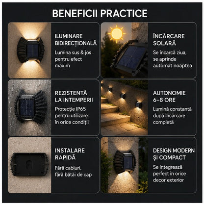 Lămpi solare decorative Scoică – set de 8 lămpi