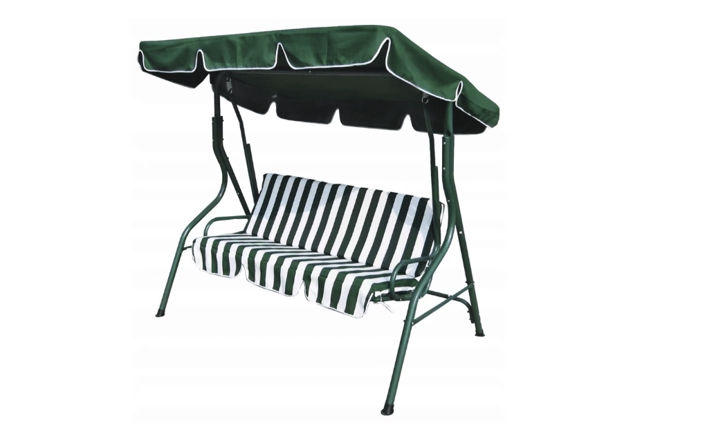 Balansoar gradina jrh , acoperiș reglabil, 175x110x150cm, verde – ideal pentru relaxare în aer liber