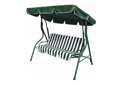 Balansoar gradina jrh , acoperiș reglabil, 175x110x150cm, verde – ideal pentru relaxare în aer liber